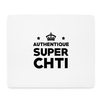 Authentique Super Chti - Tapis de souris (format paysage) - blanc - Devant