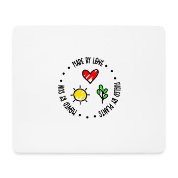 Amour soleil plantes vegan eco durabilité vert - Tapis de souris (format paysage) - blanc - Devant