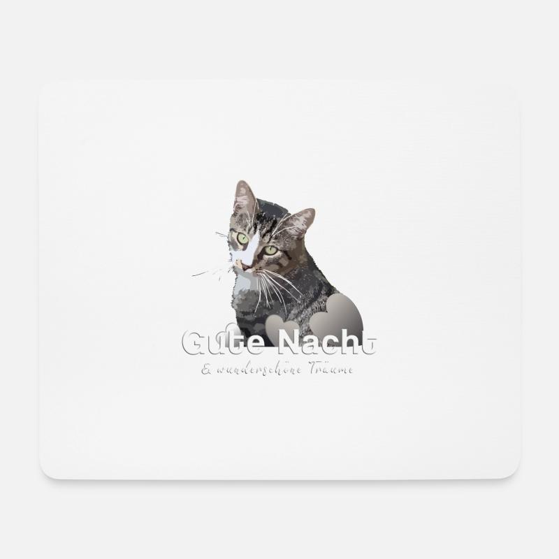 Gute Nacht Shirt Schlafshirt - Mousepad (Querformat) - Weiß