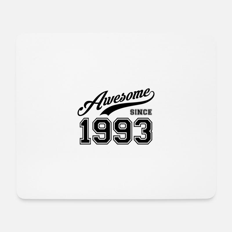 Awesome since 1993 Geburtstag Birthday Geburtsjahr - Mousepad (Querformat) - Weiß
