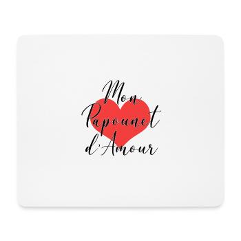 Mon papounet d' amour - Tapis de souris (format paysage) - blanc - Devant
