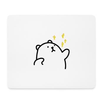 Bär Teddy süß doodle kuscheln Sterne cool - Mousepad (Querformat) - Weiß - Vorne