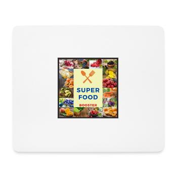 SUPER FOOD BOOSTER - Mousepad (Querformat) - Weiß - Vorne