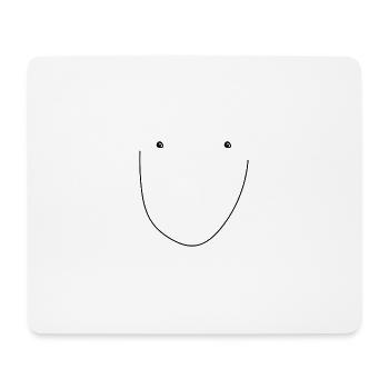 Smile - Mousepad (Querformat) - Weiß - Vorne