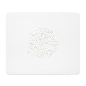 Das Abenteuer wartet, fahr einfach los - Mousepad (Querformat) - Weiß - Vorne