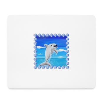 Cheeky Dolphin - Sonja Ariel von Staden - Mouse Pad (horizontal) - white - Front