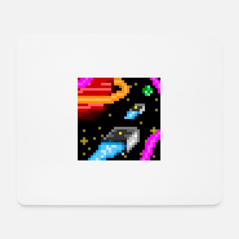 Pixel Starships - Mouse Pad (horizontal) - white