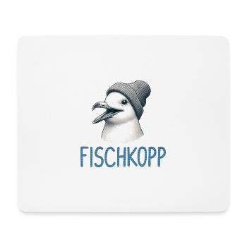 Moin Seagull Bird Fischkopp Hamburg Bonnet - Tapis de souris (format paysage) - blanc - Devant