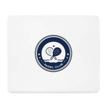 Padel Club Personnalisable – Badge Équipe - Tapis de souris (format paysage) - blanc - Devant
