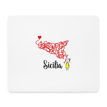 Sizilien  - Mousepad (Querformat) - Weiß - Vorne