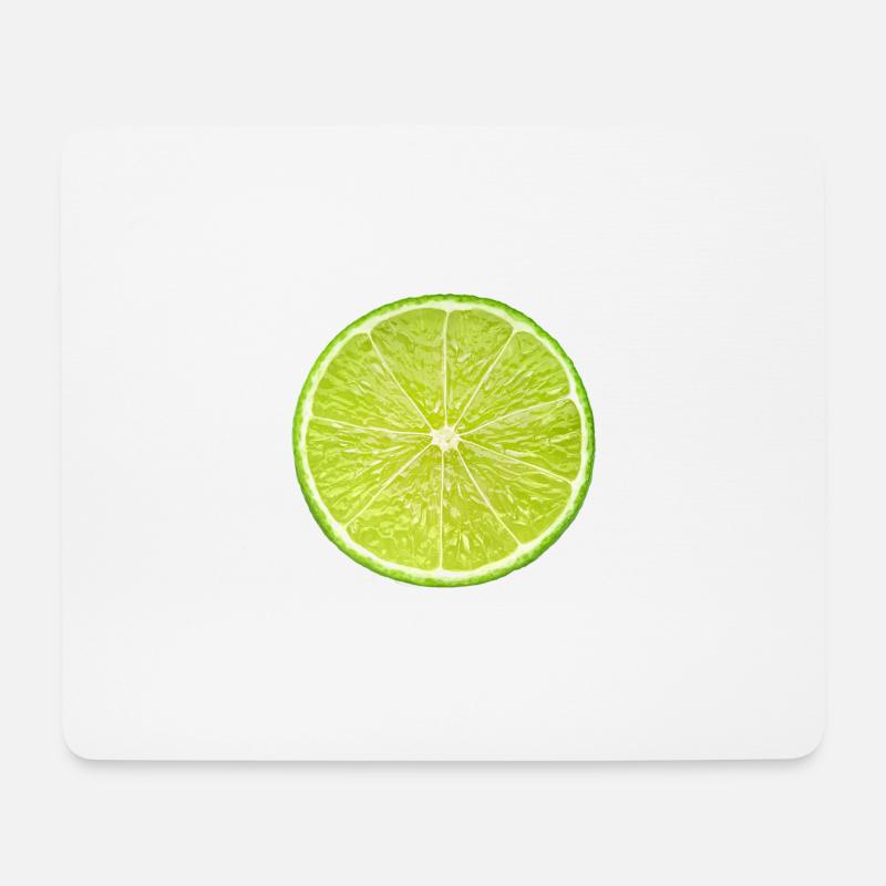 Limette - Mousepad (Querformat) - Weiß