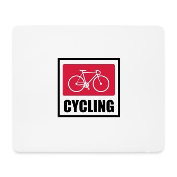 Radfahren - Radfahren - Mousepad (Querformat) - Weiß - Vorne