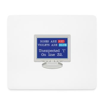 Roses Are Red Violets Are Blue Unexpected - Mousepad (Querformat) - Weiß - Vorne