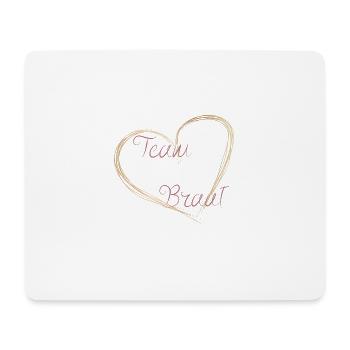 Team Braut - Mousepad (Querformat) - Weiß - Vorne