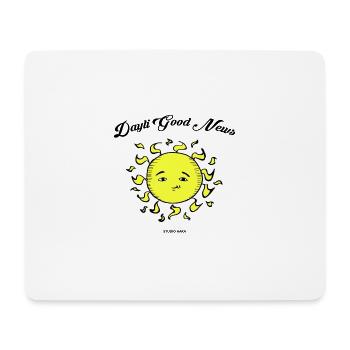 dayli good news logo - Mousepad (Querformat) - Weiß - Vorne