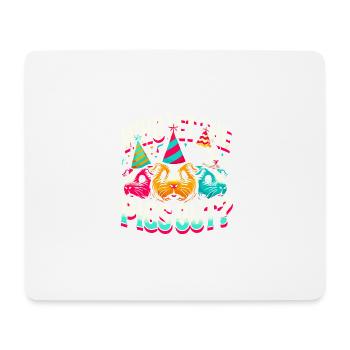 Wer hat die Schweine freigelassen? - Mousepad (Querformat) - Weiß - Vorne
