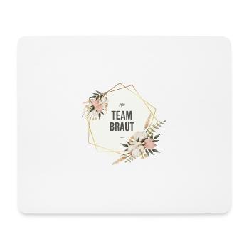 Team Braut JGA Boho floral - Mousepad (Querformat) - Weiß - Vorne