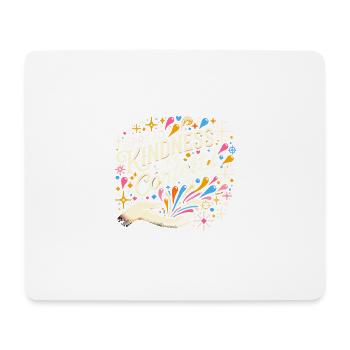 Freundlichkeit verbreiten wie Konfetti - Mousepad (Querformat) - Weiß - Vorne