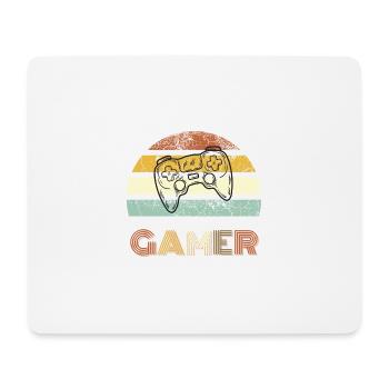 Gamer - Mousepad (Querformat) - Weiß - Vorne