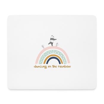dancing on the rainbow - Mousepad (Querformat) - Weiß - Vorne