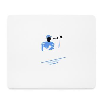 Ich bin in Fitness Ganzes Paket in deinem Briefkas - Mousepad (Querformat) - Weiß - Vorne