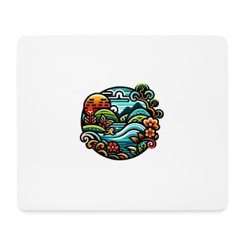 Vibrantly coloured river - Mouse Pad (horizontal) - white - Front