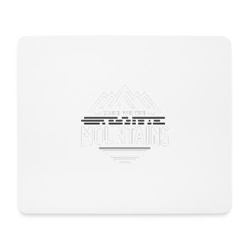 Für die Berge gemacht - Mousepad (Querformat) - Weiß - Vorne