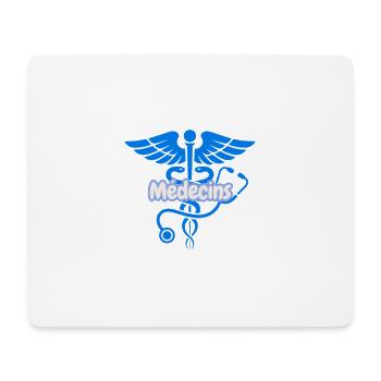 Médecins Caduceus Bleu  - Tapis de souris (format paysage) - blanc - Devant