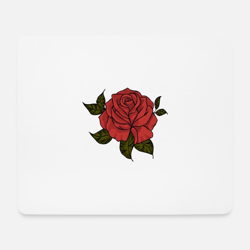 erhob sich - Mousepad (Querformat) - Weiß