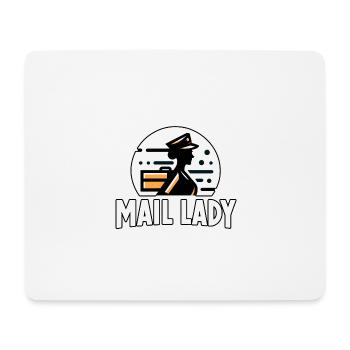 Postfrau - Mousepad (Querformat) - Weiß - Vorne