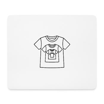 Ein T Shirt im T Shirt zum ausmalen - Mousepad (Querformat) - Weiß - Vorne