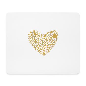 Garden Love byseehasdesign - Mousepad (Querformat) - Weiß - Vorne