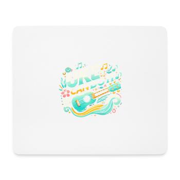 Uke kann es schaffen - Mousepad (Querformat) - Weiß - Vorne