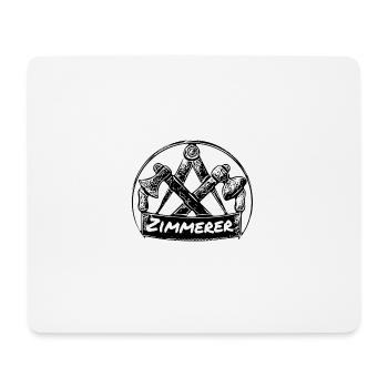 Zimmerer - Mousepad (Querformat) - Weiß - Vorne