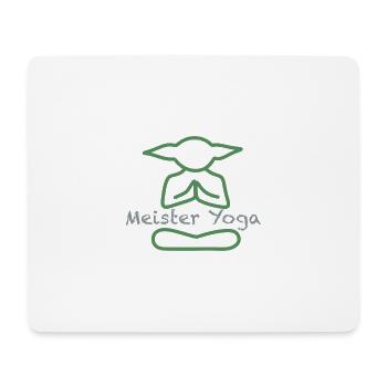 Maître Yoga - Tapis de souris (format paysage) - blanc - Devant
