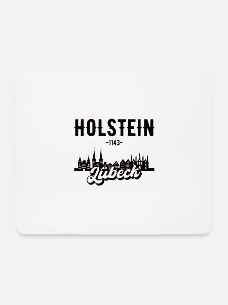 Lübeck Lübecker Holstein Geschenk - Mousepad (Querformat) - Weiß