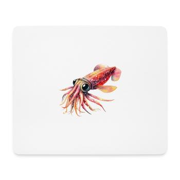 Calmar Mignon Luciole, Aquarelle - Tapis de souris (format paysage) - blanc - Devant