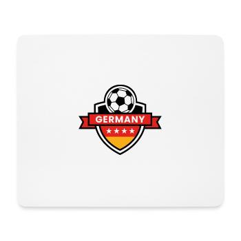 Germany Fußball Wappen 4 Sterne - Mousepad (Querformat) - Weiß - Vorne