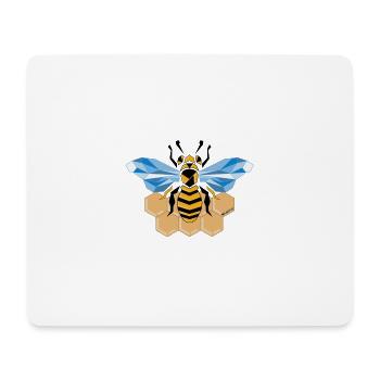 BEE - Tapis de souris (format paysage) - blanc - Devant