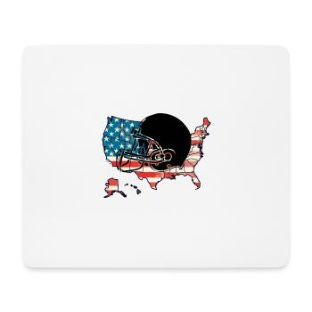 American Football print - Mousepad (Querformat) - Weiß - Vorne