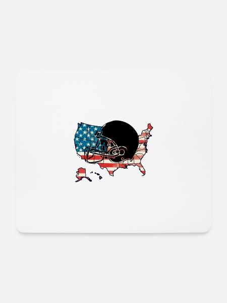 American Football print - Mousepad (Querformat) - Weiß