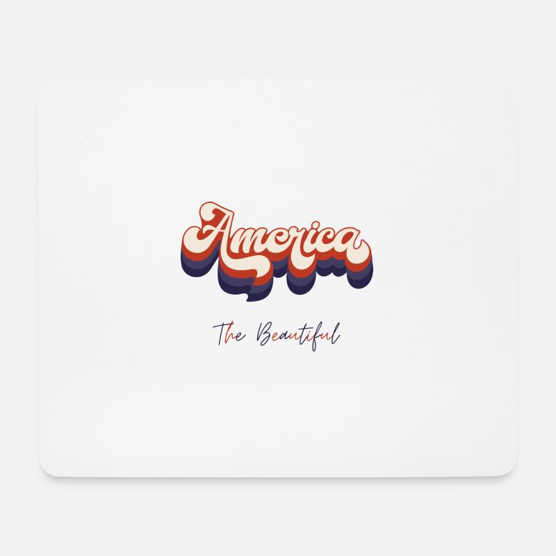 Amerika, das Schöne - Mousepad (Querformat) - Weiß