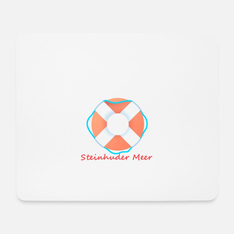 Steinhuder Meer Rettungsring - Mousepad (Querformat) - Weiß