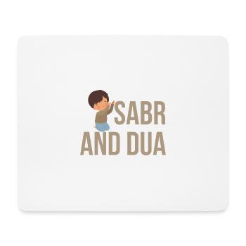 Sabr and Dua /Islam /Muslim Motif - Mouse Pad (horizontal) - white - Front