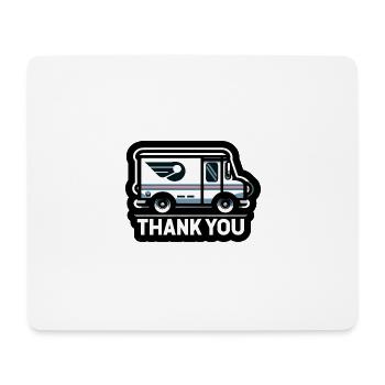 Dankeschön - Mousepad (Querformat) - Weiß - Vorne