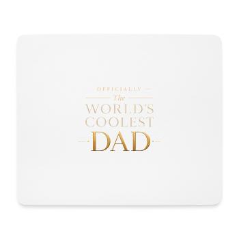 Officially the Coolest Dad in the World - Mouse Pad (horizontal) - white - Front