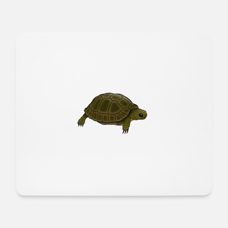 Schildkröte - Mousepad (Querformat) - Weiß