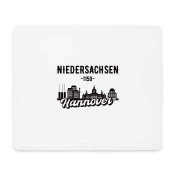 Hannover Skyline Geschenk - Mousepad (Querformat) - Weiß - Vorne