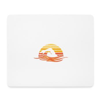 Swim Grandpa - Mousepad (Querformat) - Weiß - Vorne