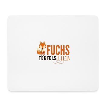Fuchs Teufels Lieb - Mousepad (Querformat) - Weiß - Vorne